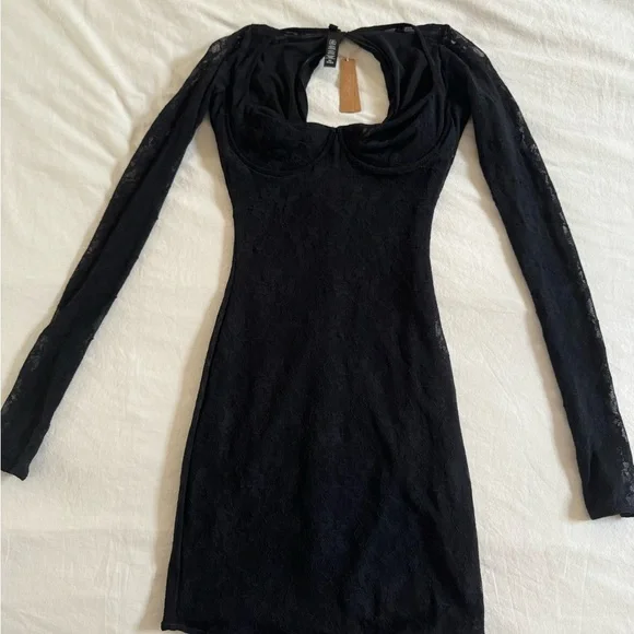 chinese dress ladies SKIMS Fits Everybody Lace Slip Dress Marble